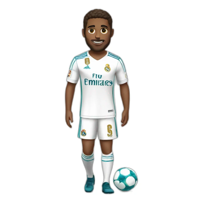 Maillot foot real madrid sticker
