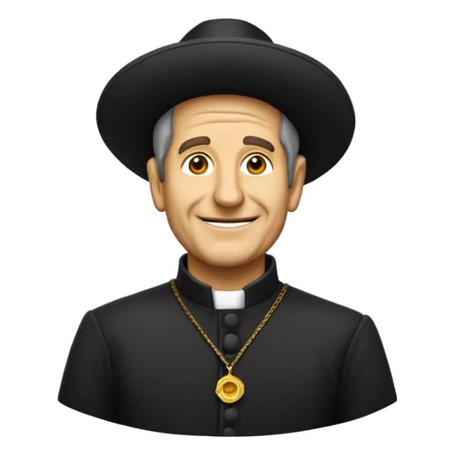 Don Bosco con sombrero religioso sticker