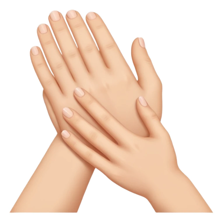 A hand holding other hand's wrist  sticker