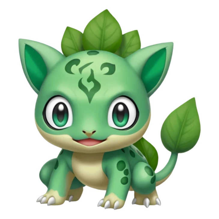 Meloetta-Bulbasaur-Pokémon-Fakémon-fusion-hybrid-creature sticker