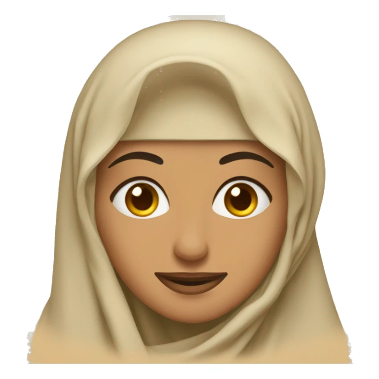 Femme arabe voilé dans le désert  sticker