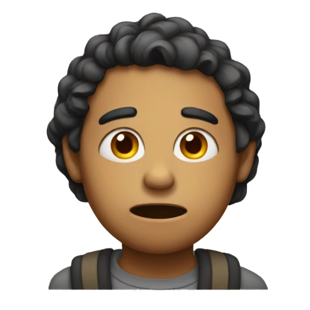 Sad and happy sticker