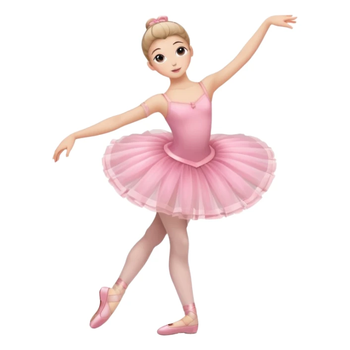 Ballerina full body pink sticker