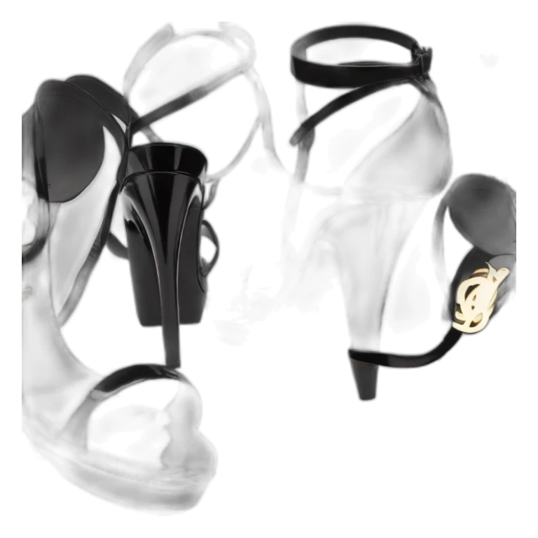 Ysl heel sandal TRIBUTE PLATFORM SANDAL black PATENT LEATHER sticker