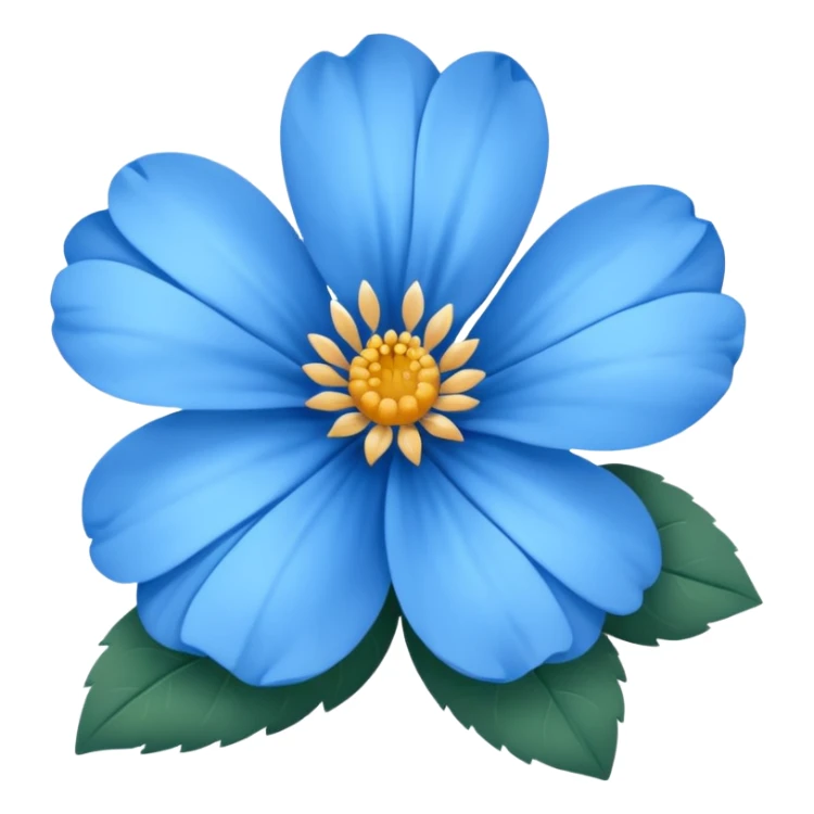 A co modrou emoji pomenku kvet prosim? sticker