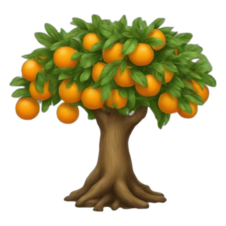 un arbre qui donne des oranges sticker