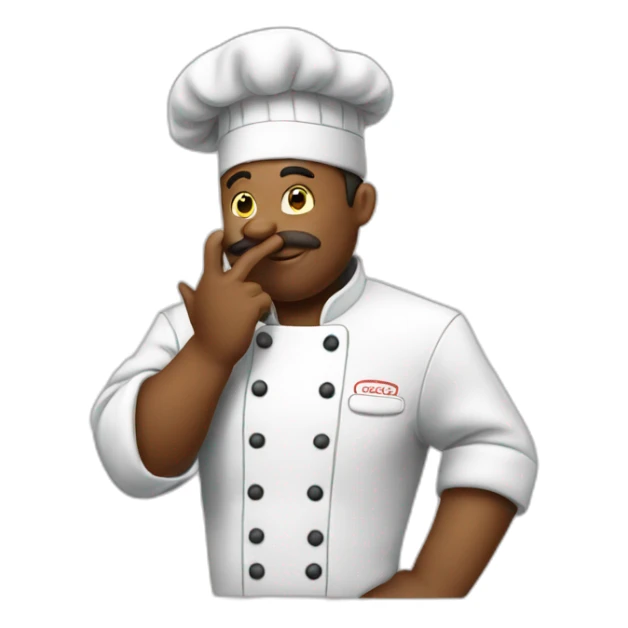 Chef kissing his fingers  sticker