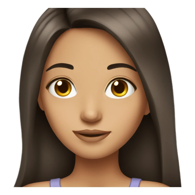 pretty brunette girl sticker