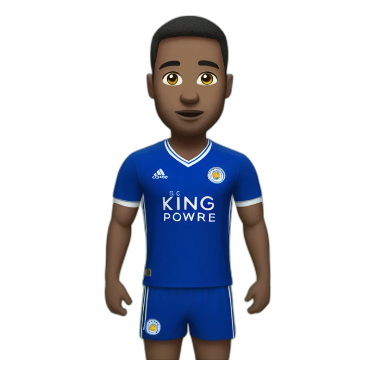 leicester city fan with hands on hips sticker
