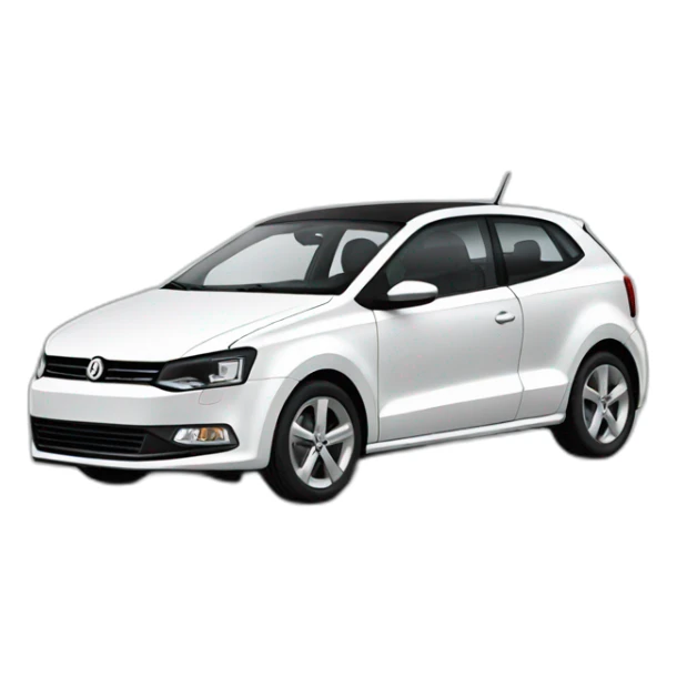 Volkswagen polo white sticker