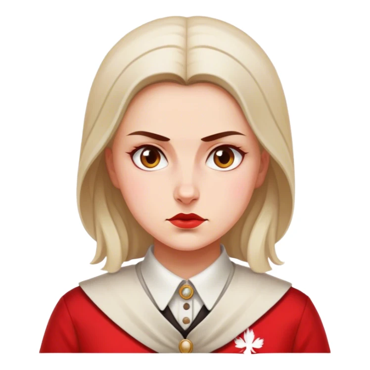 polish patriot woman nationalist sticker