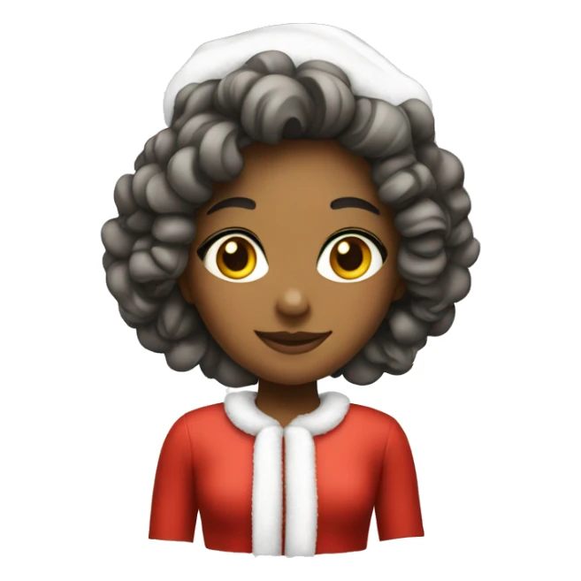 A clean girl wearing a Christmas outfit  sticker