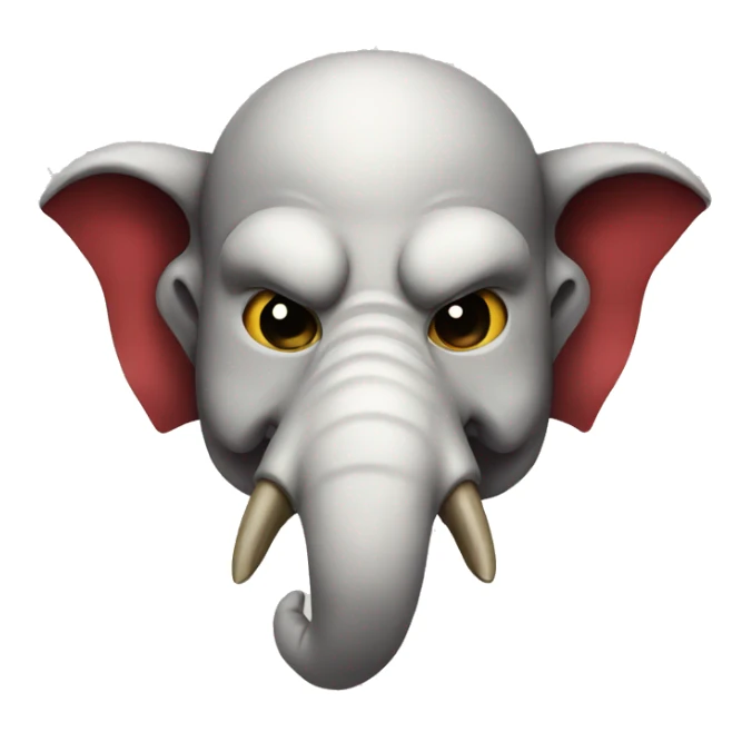 oni japanese mask elephant sticker