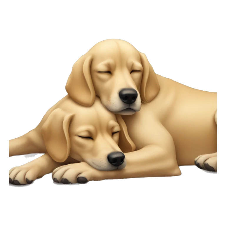 dog with collar indoors sleeping with a blond girl  sticker
