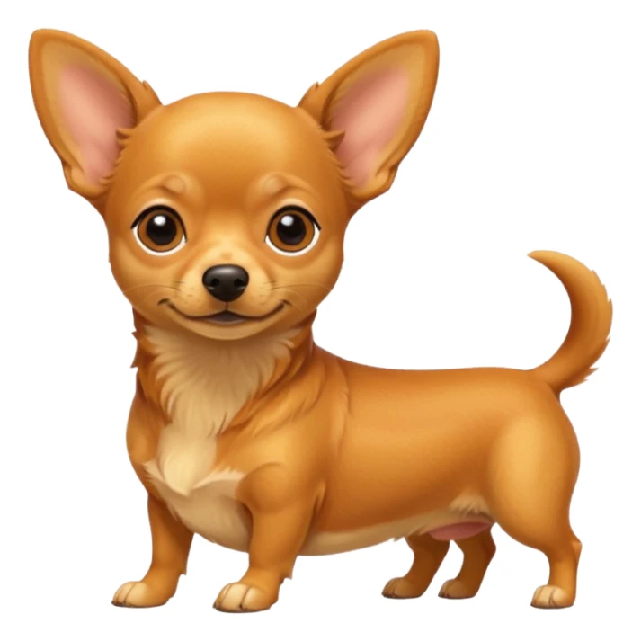 Make a yellow and orange color Chuiwawa mix and dachshund sticker