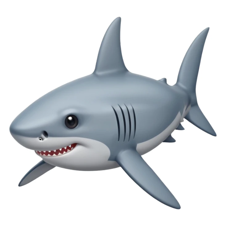 Shark with stars in the eyes sticker