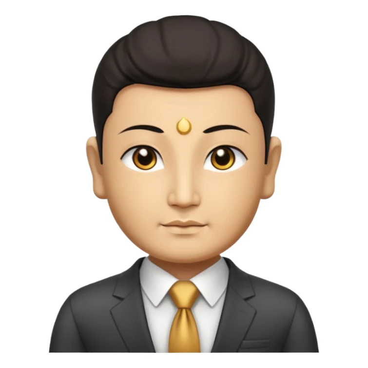 The Buddha in Businessman cloth sticker