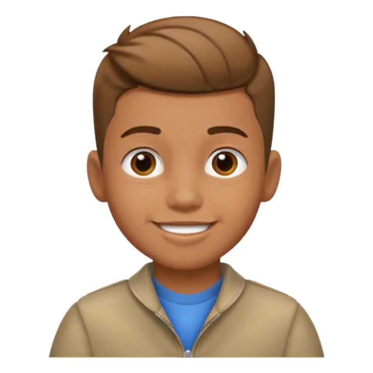 a boy with taper fade hair sticker