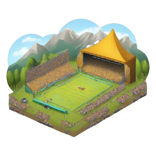 sport and music festival sticker