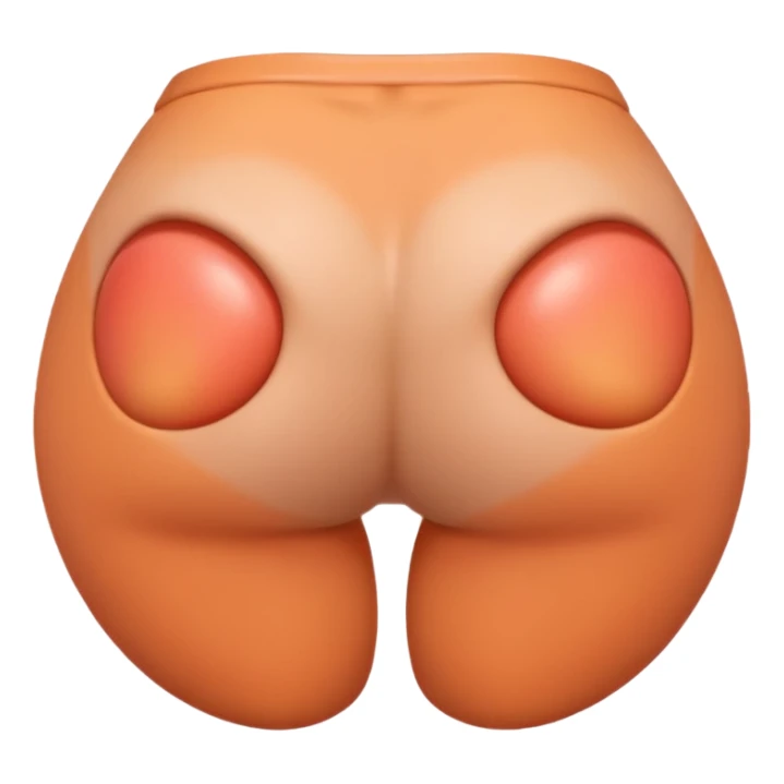 a female butt emoji sticker
