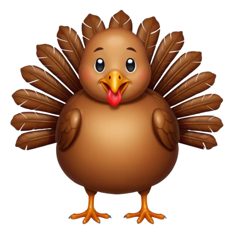 A turkey that’s crying out of happiness sticker