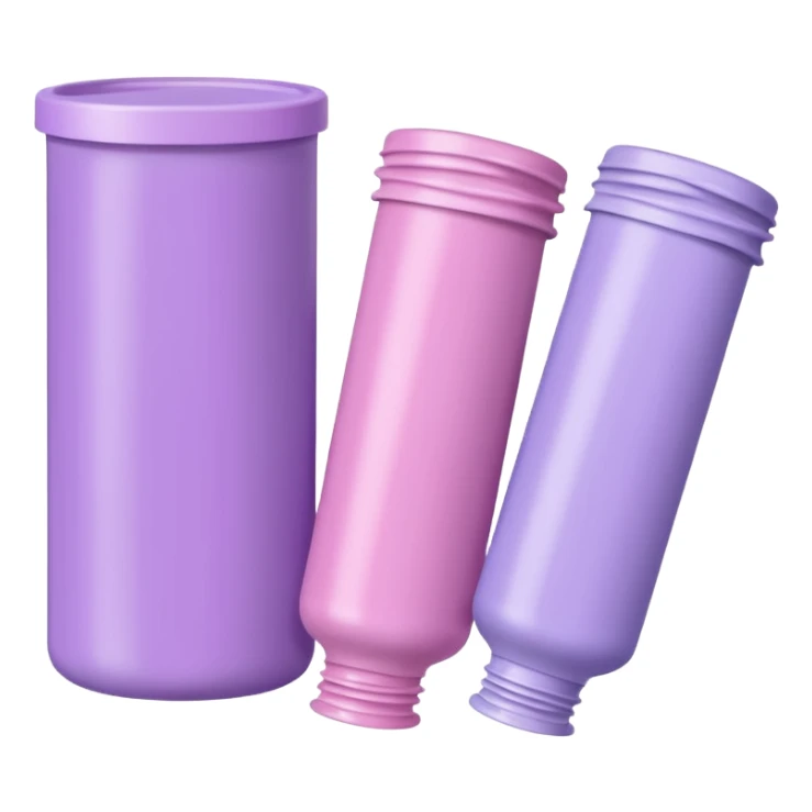 tubes of pastel hair dye in pink and lilac sticker