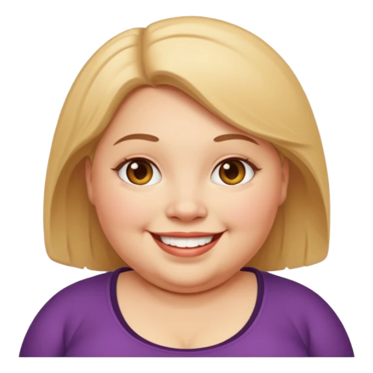 Fat short woman sticker