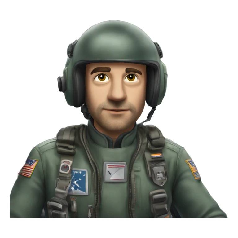 Martin Apprich in cockpit sticker