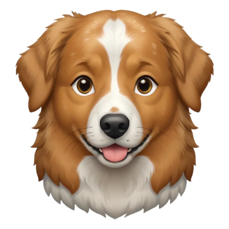 Australian Shepherd golden retriever tan eyebrows around nose and mouth black and speckled grey fur on chest. No white  sticker