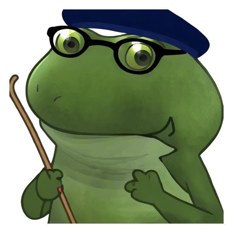 Hand pulling stick out of mouth sticker