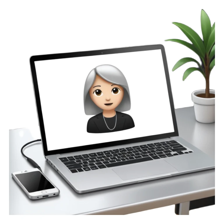 meeting call laptop sticker