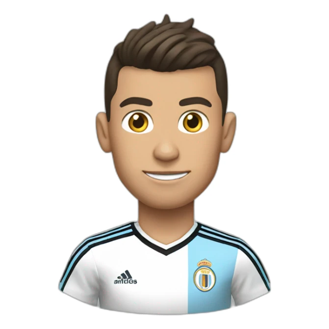 Cr7 with the Argentine shirt sticker