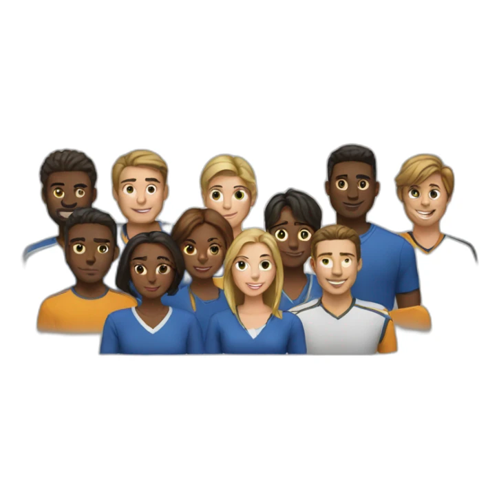 team of people sticker