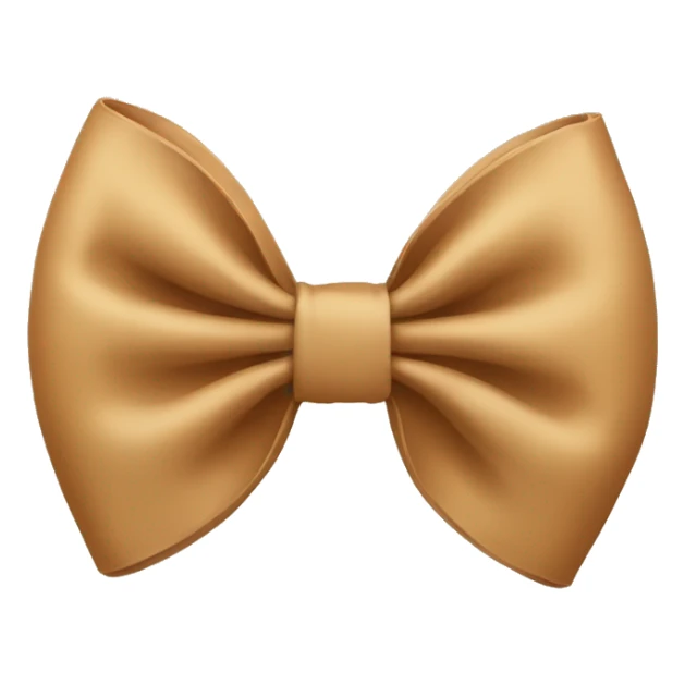 Tan bow sticker