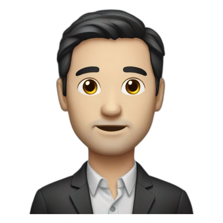 Hypnotherapist man with dark hair sticker