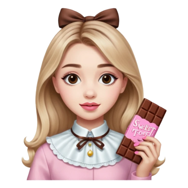 Sabrina carpenter sweet tooth perfume (shaped liked a light pink chocolate bar)  sticker