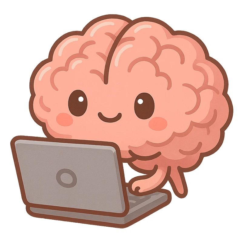 Brainwrote computer without text sticker