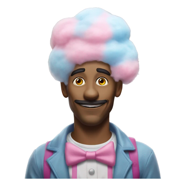 cotton candy dan spirit halloween animatronic sticker