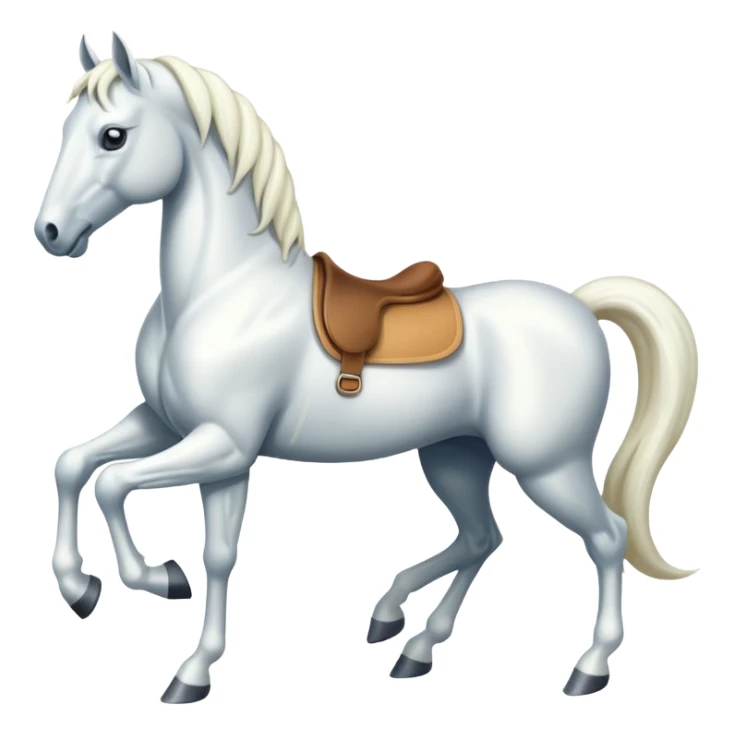 An eight-legged white horse sticker