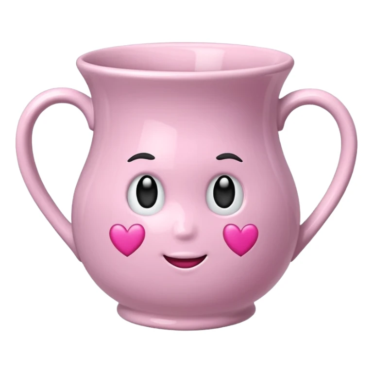 vaso branco com laço rosa sem flores sticker