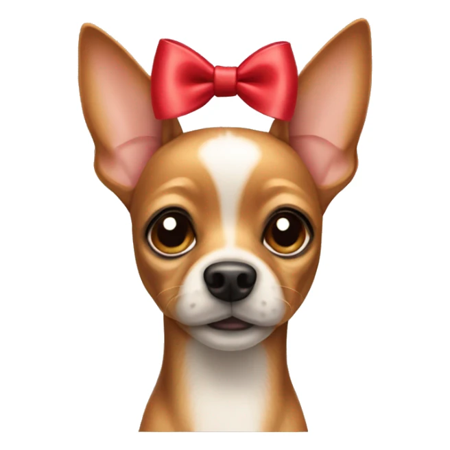 toy terrier dog with a bow on his head sticker