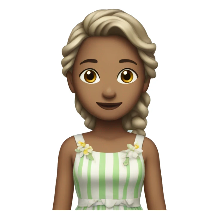 Girl in dress by ocean sticker