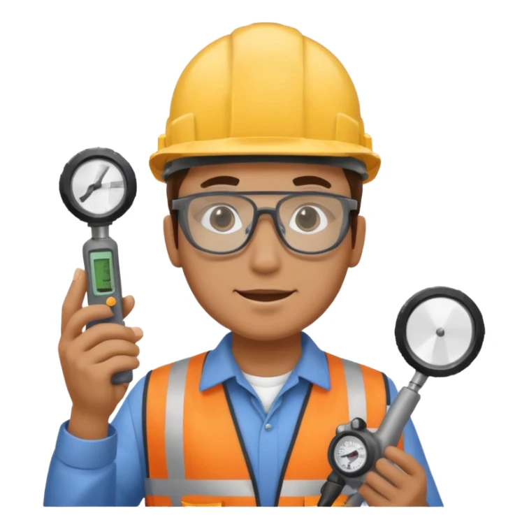 opérateur contrôle non destructif homme sticker