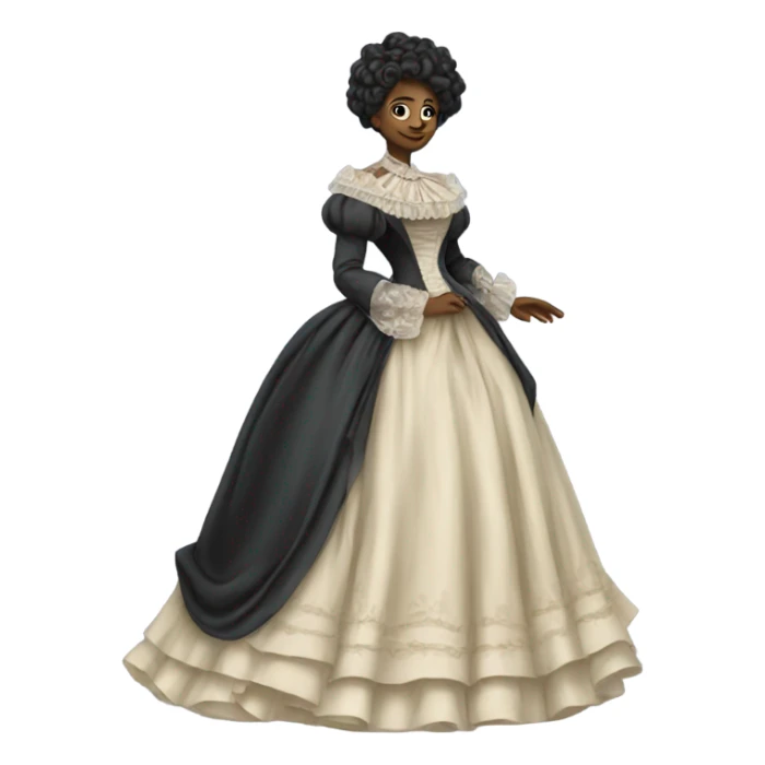 galora in Victorian dress elegant, full body sticker
