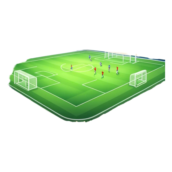 An icon featuring a large stadium with a football match in progress, players in action on the field, and a cheering crowd in the stands. Bright floodlights illuminate the pitch, creating an intense atmosphere of competition. The transparent background highlights the thrill of live sports events. sticker