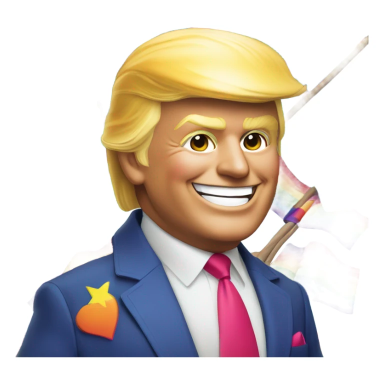 Gay Trump  sticker