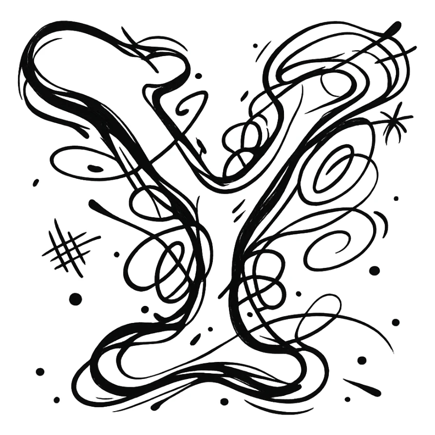 The letter Y sticker