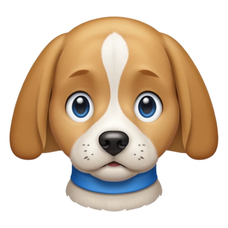 Blonde beagle with blue eyes sticker