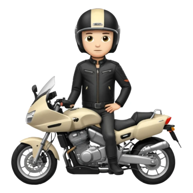 Le tapeur Jul avec la moto tmax sticker