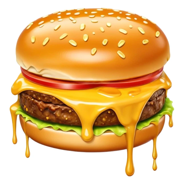 Salvador Dali Melting gold SPAM slop hamburger sticker